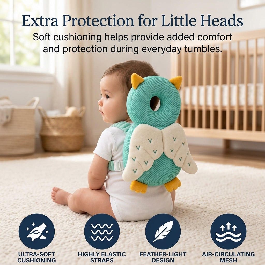 Baby Head Protection Backpack – Comfortable Safety Cushion for Crawling & First Steps