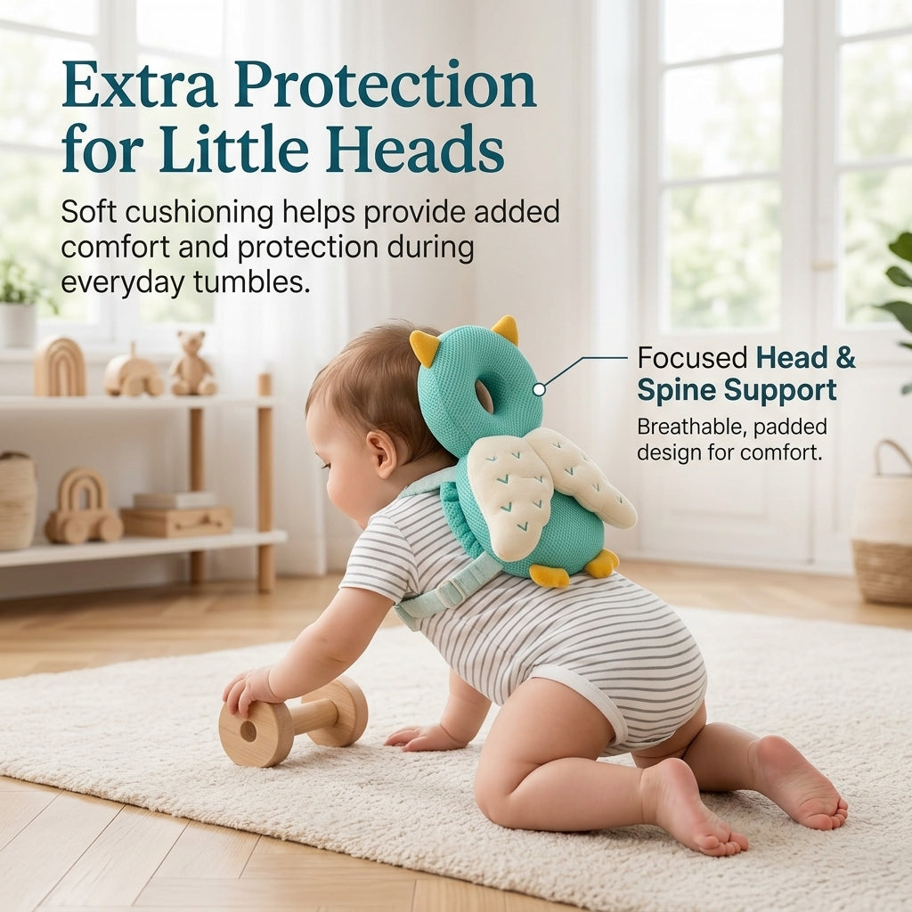Baby Head Protection Backpack – Comfortable Safety Cushion for Crawling & First Steps