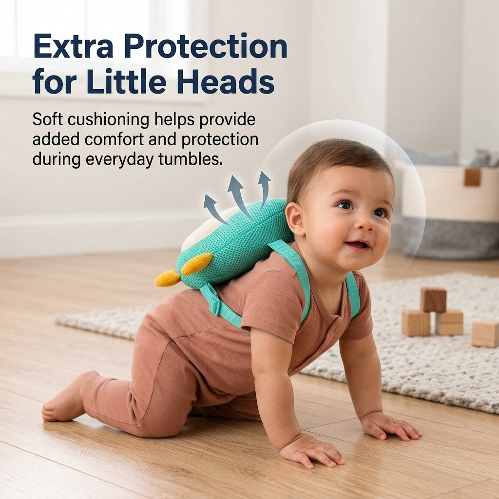 Baby Head Protection Backpack – Comfortable Safety Cushion for Crawling & First Steps